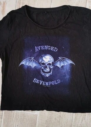 Crop top A7X, marca: EMP, estado: Muy bueno, tamaño: M / 38 / 10, 5,50 €, 6,48 € Protección al comprador incluida