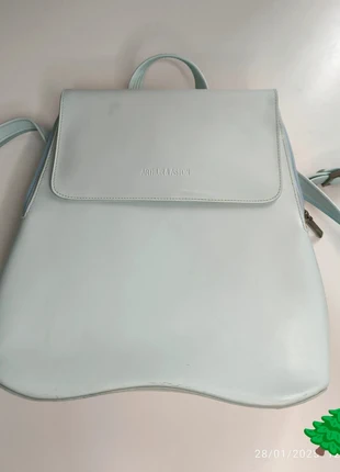 Sac à main épaule / sac à dos convertible Arthur & Aston bleu clair cuir femme tendance, brand: Arthur & Aston, condizioni: Buone, €14.00, €15.40 include la Protezione acquisti