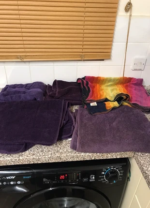 Hand towel and bath towels, condition: Good, £3.00, £3.85 includes Buyer Protection