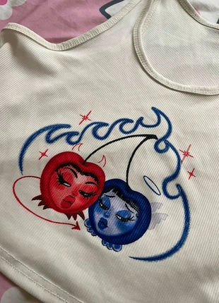 top blanco cerezas, marque: Shein, état: Très bon état, taille: L / 40 / 12, 3,00 €, 3,85 € Protection acheteurs incluse