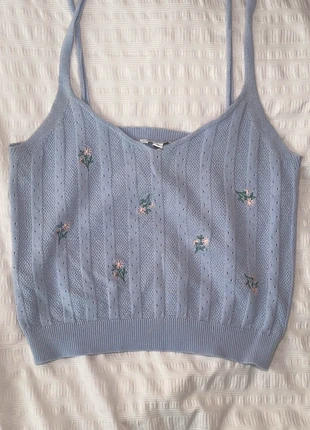 Strick Crop Top in hellblau, brand: Clockhouse, condizioni: Ottime, taglia: M / IT 42 / EU 38, €2.00, €2.80 include la Protezione acquisti