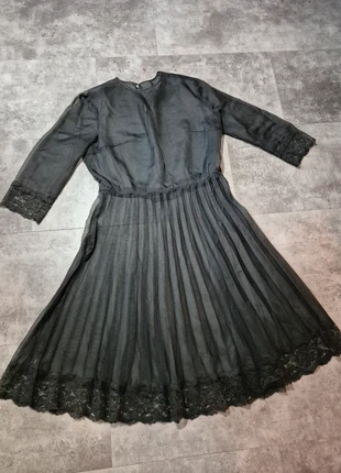 Totally sheer black dress with lace, marque: NO LABEL, état: Très bon état, taille: M / 38 / 10, 6,00 €, 7,00 € Protection acheteurs (Pro) incluse