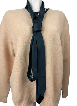 Ann Demeulemeester, 314CM lange zwarte, zijden das, merk: Ann Demeulemeester, staat: Heel goed, € 150,00, € 158,20 inclusief Kopersbescherming Pro