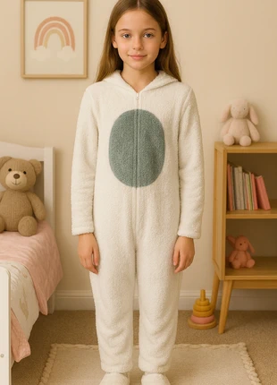 Pyjama combinaison enfant 10-12 ans – modèle lapin tout doux 🐰🤍, marque: In Extenso, état: Très bon état, taille: 10 ans / 140 cm, 10,00 €, 11,20 € Protection acheteurs incluse