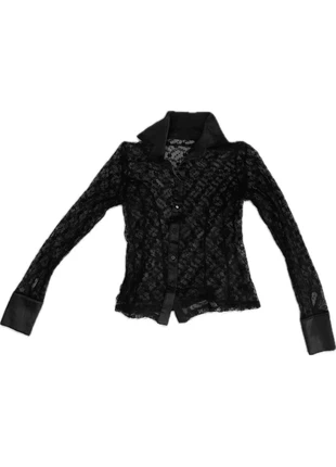Gothic laced shirt (see through), size: M, état: Très bon état, taille: M / 38 / 10, 8,00 €, 9,10 € Protection acheteurs incluse