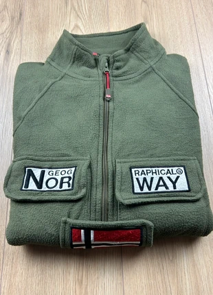 Veste Polaire Zippée Geographical Norway - Vert Militaire - Taille XXL, marca: Geographical Norway, estado: Bom, tamanho: XXL, €20.00, €21.70 inclui Proteção do Comprador