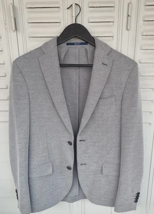 Mango Veste Blazer Maille Piqué Bleu Chiné 46, marque: Mango, état: Neuf sans étiquette, taille: 46, 17,00 €, 18,55 € Protection acheteurs incluse