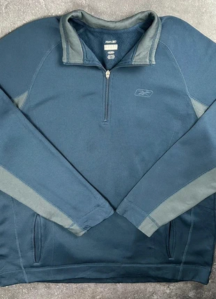 sweat polaire Reebok bleu marine col 1/4 zip vintage - 3XL homme - polyester 2PL 51, marque: Reebok, état: Bon état, taille: XXXL, 18,00 €, 19,60 € Protection acheteurs (Pro) incluse