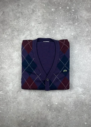 Gilet Cardigan Sans Manches Lacoste Taille (3) S Homme Violet À Carreaux Logo Brodé #LA170, marque: Lacoste, état: Très bon état, taille: S, 35,00 €, 37,45 € Protection acheteurs (Pro) incluse