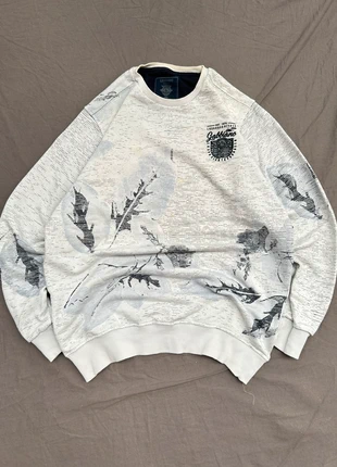 Gabbiano White Marled Floral Print Graphic Crewneck Sweatshirt Jumper Casual Homme L, marca: Vintage Dressing, estado: Muy bueno, tamaño: L, 9,99 €, 11,19 € Protección al comprador incluida