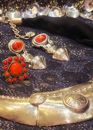 Spectaculaire Parure Ethnique Chic Choker Clips et Bague, brand: Vintage Chic, condition: Very good, €30.00, €32.20 includes Buyer Protection