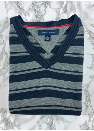 Pull Tommy Hilfiger Gris/Bleu / Col V sans manche / Logo brodé / Taille M Homme, marke: Tommy Hilfiger, zustand: Sehr gut, größe: M, 23,00 €, 24,85 € inklusive Vinted-Käuferschutz