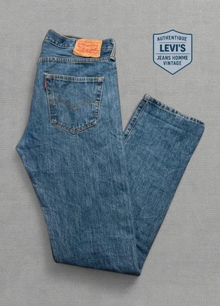 Jean Levi’s® Authentic 501 regular bleu moyen, FR 40 (W32 L34) très bon état JLH-1020, marke: Levi's, zustand: Sehr gut, größe: W32 | DE 48, 25,00 €, 26,95 € beinhaltet Vinted-Käuferschutz Pro