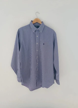 Chemise Ralph Lauren coupe yarmouth violette à carreaux logo brodé bleu taille L homme, marque: Ralph Lauren, état: Très bon état, taille: L, 22,00 €, 23,80 € Protection acheteurs incluse