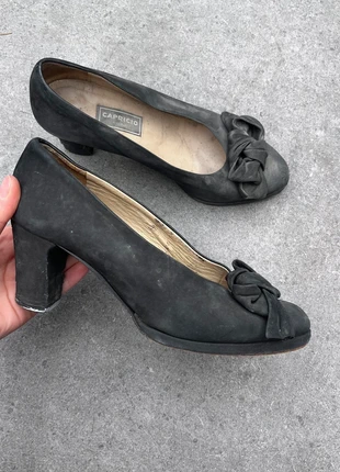 Vintage Black Leather Heels – Made in Italy – Size 36.5, marque: Vintage Dressing, état: Bon état, taille: 36.5, 8,99 €, 10,14 € Protection acheteurs incluse