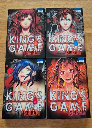 Tomes 1 à 4 King's Game Spiral (série complète), staat: Heel goed, € 13,00, € 14,35 inclusief Kopersbescherming