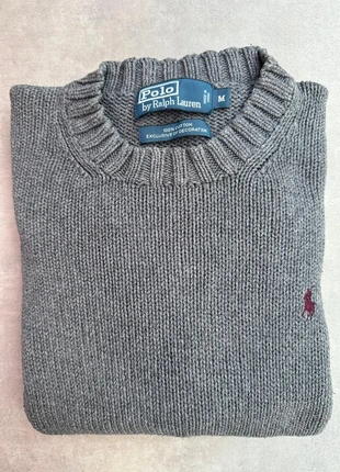 Pull Ralph Lauren gris chiné col rond homme M logo rouge, marke: Ralph Lauren, zustand: Sehr gut, größe: M, 32,00 €, 34,30 € inklusive Vinted-Käuferschutz