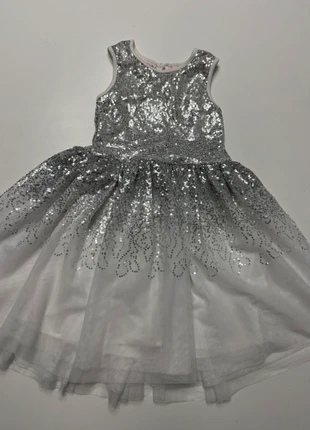 robe blanche à sequins 6 ans noël mariage fêtes, marque: Lili Marelle, état: Très bon état, taille: 6 ans / 116 cm, 8,00 €, 9,10 € Protection acheteurs incluse