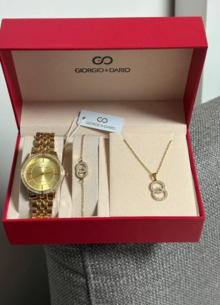 Coffret montre femme avec bracelet et collier en acier inoxydable, brand: Femme, condition: New with tags, €20.00, €21.70 includes Buyer Protection