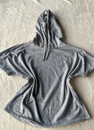 Hoodie léger Jacqueline de Yong 🩶 gris chiné, manches courtes, casual & comfy - Taille L, marque: Jacqueline de Yong, état: Très bon état, taille: L / 40 / 12, 8,00 €, 9,10 € Protection acheteurs incluse