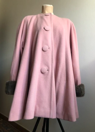 Cappotto sartoriale stile boho chic pura lana vergine rosa, marca: 22 Maggio By Maria Grazia Severi, estado: Muito bom, tamanho: M / 38 / 10, €32.00, €34.30 inclui Proteção do Comprador