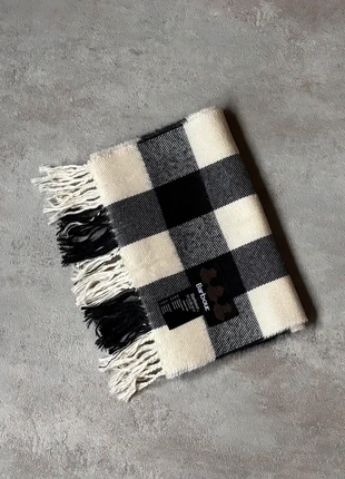 Écharpe Barbour carreaux blanc crème noir laine scarf black and white lambswool made in Scotland, brand: Barbour, condition: Very good, €22.00, €23.80 includes Buyer Protection Pro