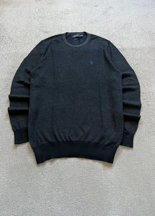 Ralph Lauren Sweater/Jersey Retro Old Money Round Neck Cotton Embroidered Logo Black, marque: Ralph Lauren, état: Très bon état, taille: M, 25,90 €, 27,90 € Protection acheteurs incluse