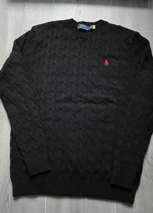 Ralph Lauren Cable Knit Sweater Black!, merk: Ralph Lauren, staat: Nieuw zonder prijskaartje, maat: M, € 45,00, € 47,95 inclusief Kopersbescherming