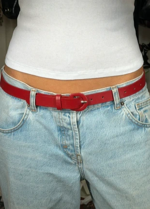 vintage red belt, brand: Vintage, condition: Very good, size: Adjustable, £8.00, £9.10 includes Buyer Protection