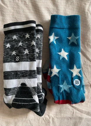 Coppia calzini america stance socks, merk: Stance, staat: Heel goed, maat: Universeel, β¬ 5,00, β¬ 5,95 inclusief Kopersbescherming