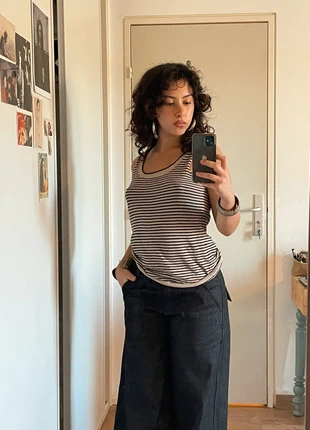 Top débardeur marin à rayures vintage, marque: Vintage Dressing, état: Bon état, taille: S / 36 / 8, 5,00 €, 5,95 € Protection acheteurs incluse