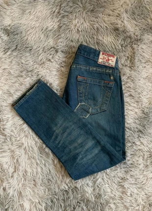 Jean True Religion Straight Coupe Droite Marine Bleu Taille W24/FR34 - ST297, marque: True Religion, état: Très bon état, taille: XS / 34 / 6, 25,00 €, 26,95 € Protection acheteurs (Pro) incluse
