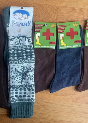 Lot paires chaussettes neuves - jambes sensibles, brand: pas de marque, condition: New with tags, size: M | 43–46, €4.00, €4.90 includes Buyer Protection