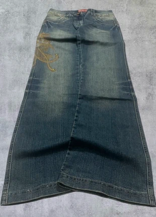 Denim Vintage Jeans 2000s Bootcut embroidered Y2K baggy fit hip-hop American style Sz.S, merk: Japan Style, staat: Heel goed, maat: S / 36 / 8, € 34,99, € 37,44 inclusief Kopersbescherming Pro