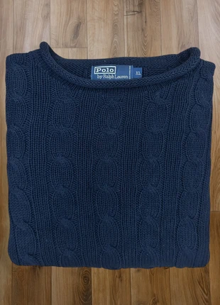 Polo Ralph Lauren Pull Sweater Torsadé Cableknit Bleu Marine Taille XL Homme, brand: Ralph Lauren, condition: Very good, size: XL, €39.99, €42.69 includes Buyer Protection Pro