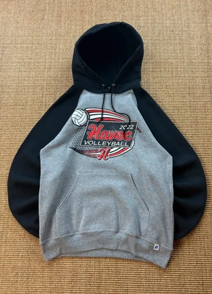 Russell Athletic hoodie bicolore gris et noir Havoc Volleyball print sport USA 2010s M mixte #0309, marke: Russell Athletic, zustand: Sehr gut, größe: M, 34,65 €, 37,08 € beinhaltet Vinted-Käuferschutz Pro