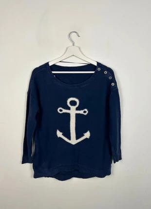 Pull Tommy Hilfiger Femme | Taille S | Marine & Blanc | Très Bon État | PTF42, marke: Tommy Hilfiger, zustand: Sehr gut, größe: S / 36 / 8, 12,00 €, 13,30 € beinhaltet Vinted-Käuferschutz Pro