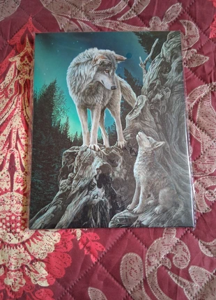 Lisa Parker Canvas Picture Plaque Wolf Guidance, brand: Spirit of Equinox, condition: New with tags, £5.00, £5.95 includes Buyer Protection