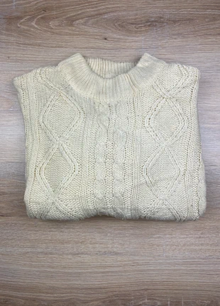 Pull torsadé col rond homme Taille M crème |#PU20S, brand: Vintage Dressing, condition: Very good, size: M, €9.90, €11.10 includes Buyer Protection