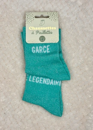 Chaussettes a paillettes garce legendaire vert eau taille 36-42 femme humour, marke: chaussettes à paillettes, zustand: Sehr gut, größe: Einheitsgröße, 5,00 €, 5,95 € beinhaltet Vinted-Käuferschutz Pro