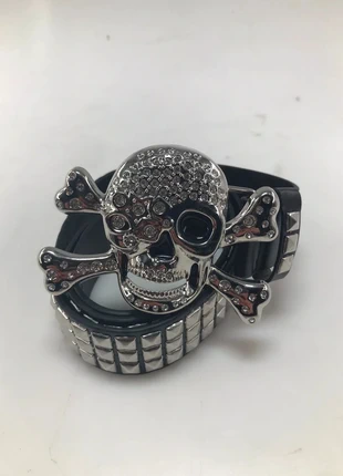 Ceinture Y2K Noire/Argenté Taille 110Cm, brand: y2k, condizioni: Ottime, taglia: Regolabile, €10.00, €11.20 include la Protezione acquisti