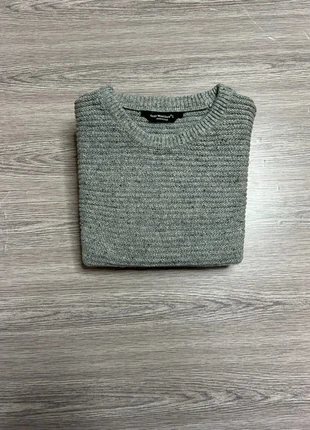 Pull Vintage - coupe : col rond / Maille épaisse - Gris - Taille L, merk: Vintage Dressing, staat: Heel goed, maat: L, € 14,00, € 15,40 inclusief Kopersbescherming