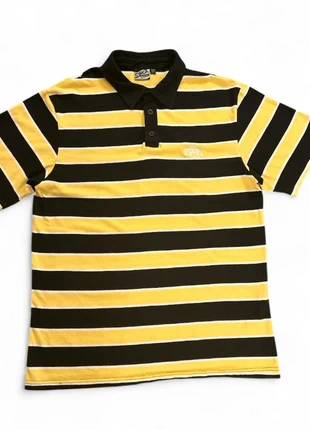 C1rca Y2K Vintage Striped Polo Shirt L | Skater Skate Yellow Black 90s Y2K, brand: Circa, condition: Very good, size: L, £12.99, £14.34 includes Buyer Protection
