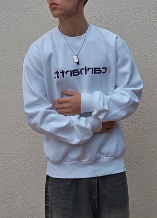 Pull Carhartt Streetwear blanc violet taille S, marca: Carhartt, estado: Novo com etiquetas, tamanho: S, €64.50, €68.43 inclui Proteção do Comprador