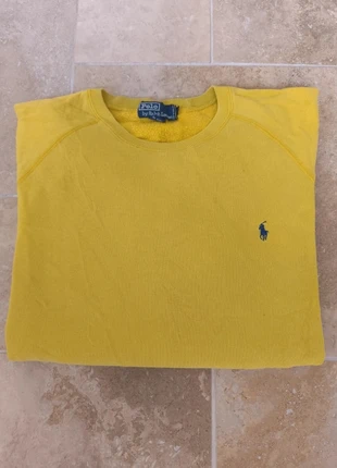 Pull col rond polo Ralph Lauren homme M jaune logo marine coupe oversize tâches, marque: Ralph Lauren, état: Bon état, taille: M, 20,69 €, 22,42 € Protection acheteurs (Pro) incluse