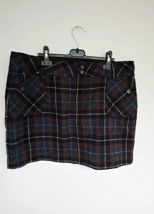 Jupe courte à carreaux marron tartan laine – MS Mode – Taille 46, marque: MS Mode, état: Très bon état, taille: XXXL / 46 / 18, 5,00 €, 5,95 € Protection acheteurs incluse