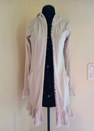 Cardigan crème By Ti Mo - Capuche volants - Taille XS, brand: By Ti Mo, condition: Very good, size: XS / 34 / 6, €49.00, €52.15 includes Buyer Protection