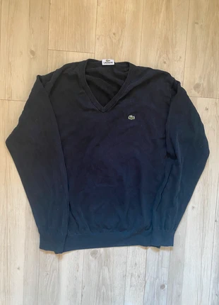 Pull Lacoste bleu marine col V taille S – Élégant classique premium, marque: Lacoste, état: Très bon état, taille: S, 13,00 €, 14,35 € Protection acheteurs incluse
