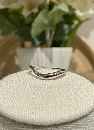 Bague acier inoxydable argentée – design en V – ajustable, brand: Tendance, condition: Very good, size: Adjustable, €7.90, €9.00 includes Buyer Protection Pro