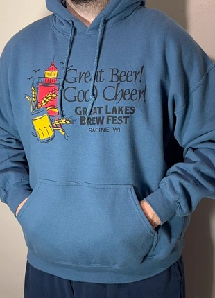 Pull à Capuche épais Vintage USA Coton Coupe Oversize Boxy Bleu XL, marque: Vintage Dressing, état: Très bon état, taille: XL, 12,00 €, 13,30 € Protection acheteurs incluse